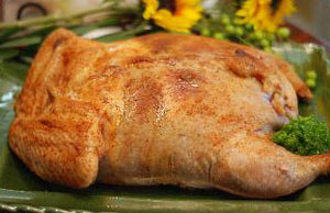 Fresh Cajun Boudain Stuffed Whole Fryer Turkey